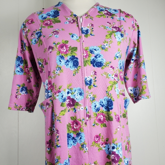 Buck & Buck zip front foral dress size 2x - Picture 2 of 12